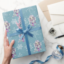 Wintry Dragonling Wrapping Papper