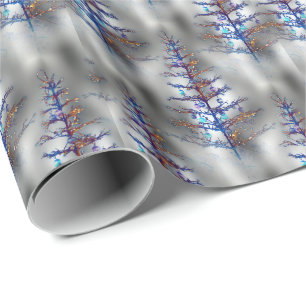 Wintry julgran presentpapper
