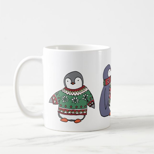 Wintry pingvinmugg kaffemugg (Vänster)
