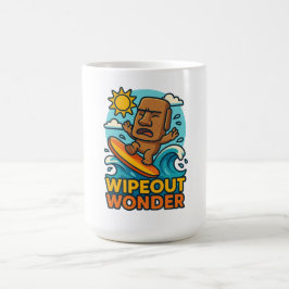Wipeout Moai Chibi Surfa Misslyckas Kaffemugg