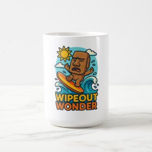 Wipeout Moai Chibi Surfa Misslyckas Kaffemugg