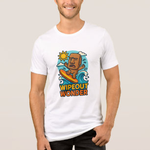 Wipeout Moai Chibi Surfa Misslyckas T Shirt