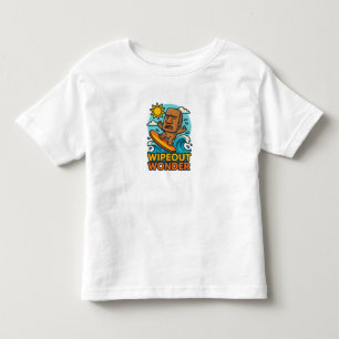 Wipeout Moai Chibi Surfa Misslyckas T Shirt