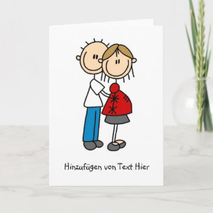 Wir erwarten gestaltete Grußkarten Kort