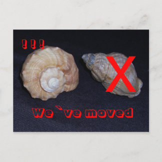 wir sind umgezogen-postkarte meddelande vykort