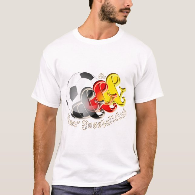 Wir und unser Fussballclub Schwarz rot Gelb T Shirt (Framsida)