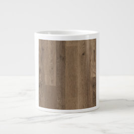 Wire-Brushed Reclaimed Pine Rustic Grain Jumbo Mugg