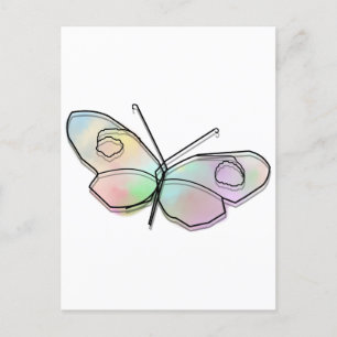 Wire Butterfly Vykort