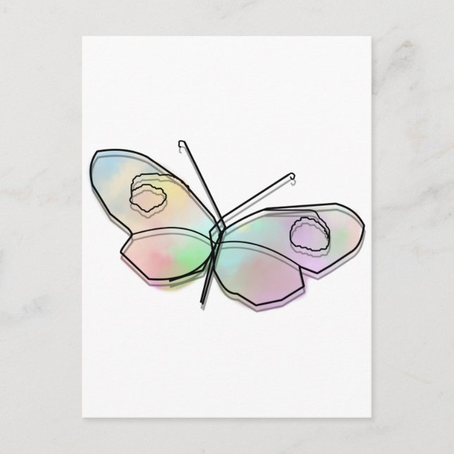Wire Butterfly Vykort (Framsida)
