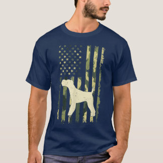 Wire Fo Terrier s Camouflage s American Flagga T Shirt