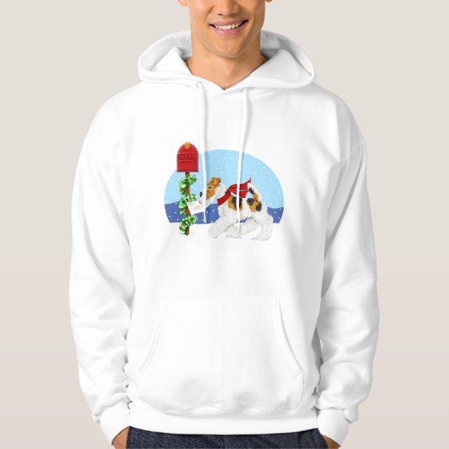 Wire Fox-julpost Sweatshirt (Framsida)