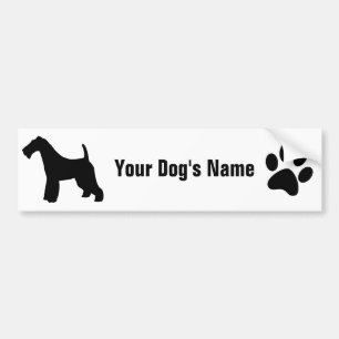 Wire Fox Terrier ワ イ ヤ ー ッ ・ フ ォ budgivningens bud Bildekal