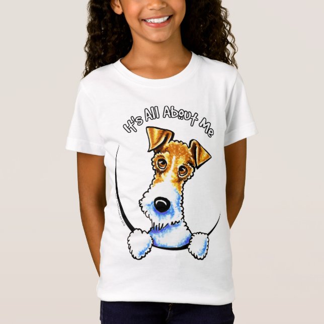 Wire Fox Terrier allt om mig IAAM T-shirt (Framsida)