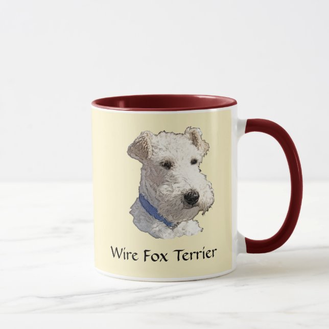 Wire Fox Terrier Art Mugg (Höger)