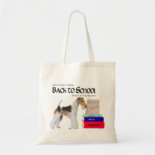 Wire Fox Terrier Back to school Tygkasse