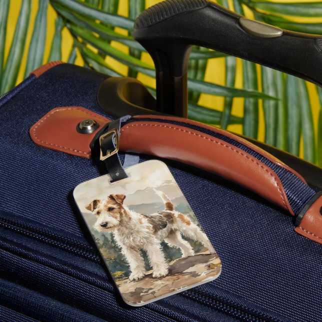 Wire Fox Terrier Bagagebricka (Framsida Insitu 1)