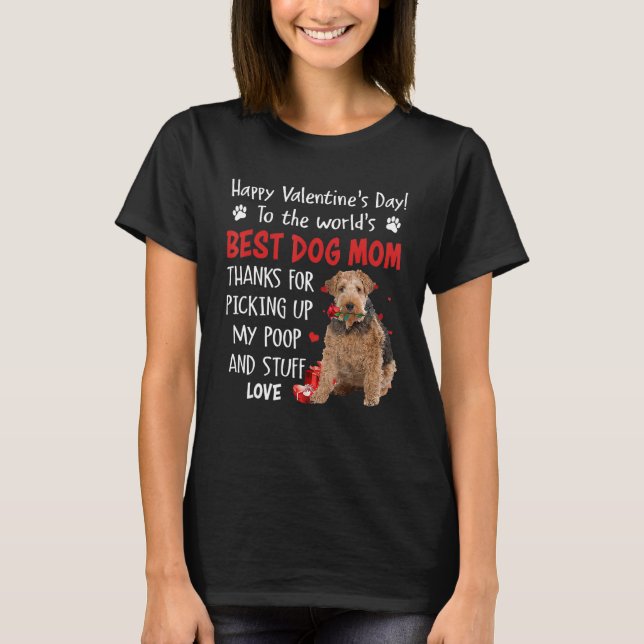 Wire Fox Terrier Best Hund Mamma Valentines day Fu T Shirt (Framsida)