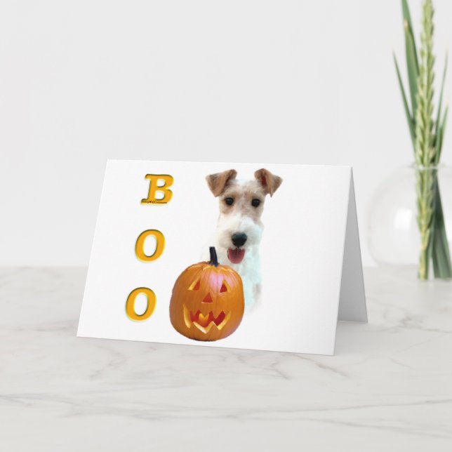 Wire Fox Terrier Boo Kort (Framsida)
