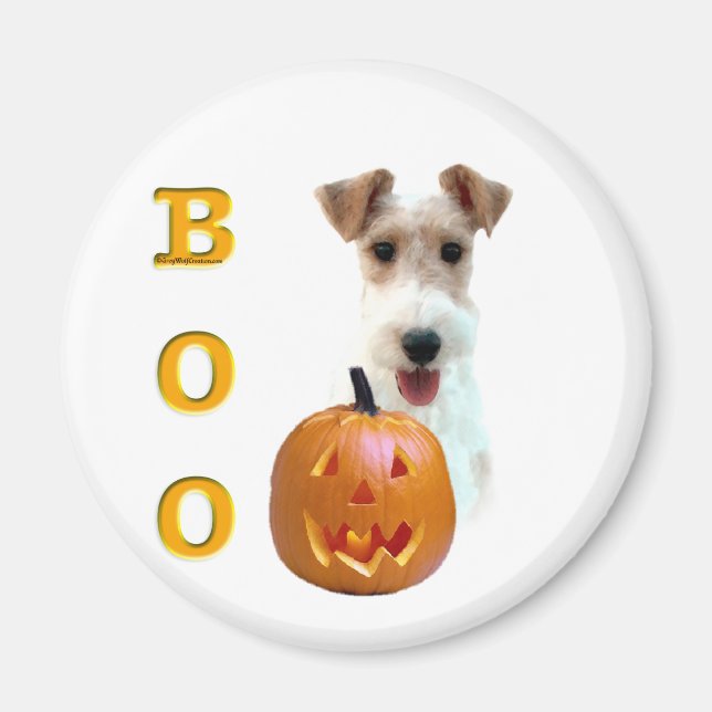 Wire Fox Terrier Boo Magnet (Framsidan)