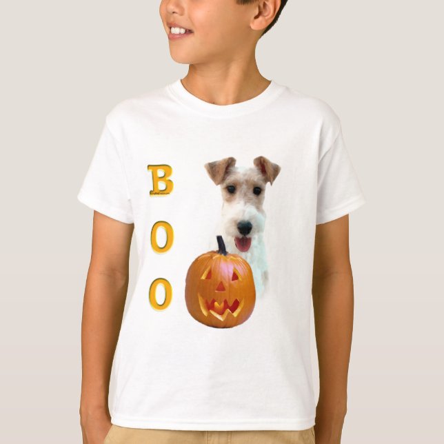 Wire Fox Terrier Boo Tee Shirt (Framsida)