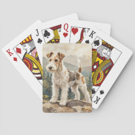 Wire Fox Terrier Casinokort