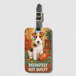 Wire Fox Terrier - Definitely Not Guilty Bagagebricka