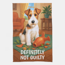 Wire Fox Terrier - Definitely Not Guilty Kökshandduk