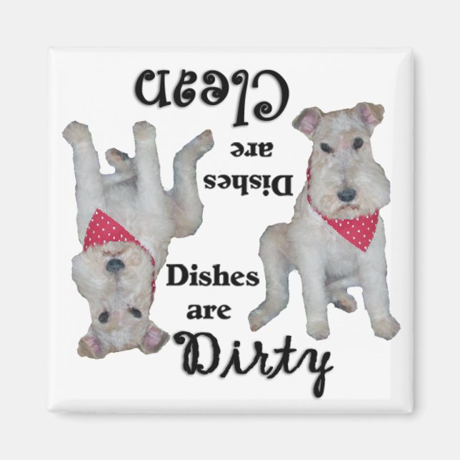 Wire Fox Terrier Dishwasher Magnet (Framsidan)