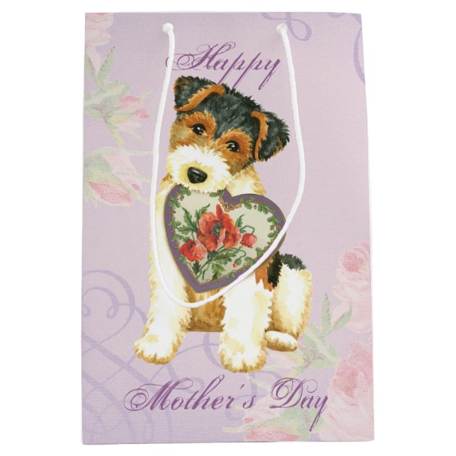 Wire Fox Terrier Heart Mamma (Framsidan)