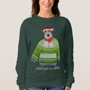 Wire Fox Terrier Holiday fulstyg jul hundmamma T Shirt