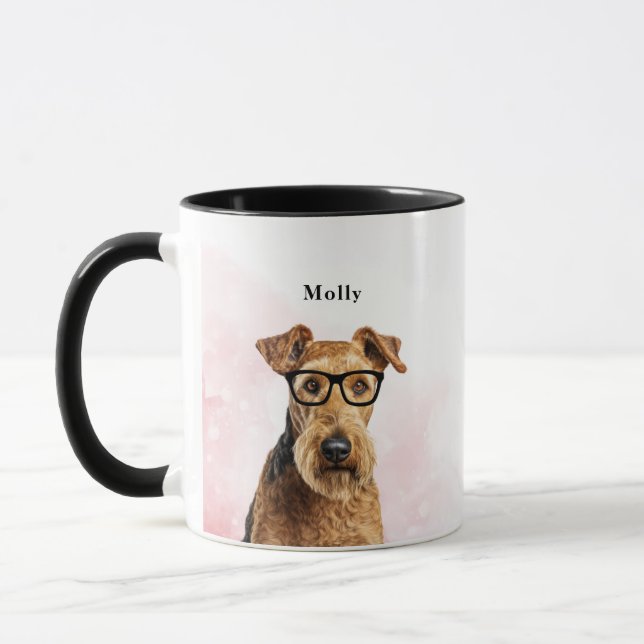 Wire Fox Terrier Hund Mugg (Vänster)