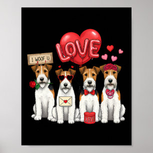 Wire Fox Terrier jag viftar på svansen till dig Si Poster