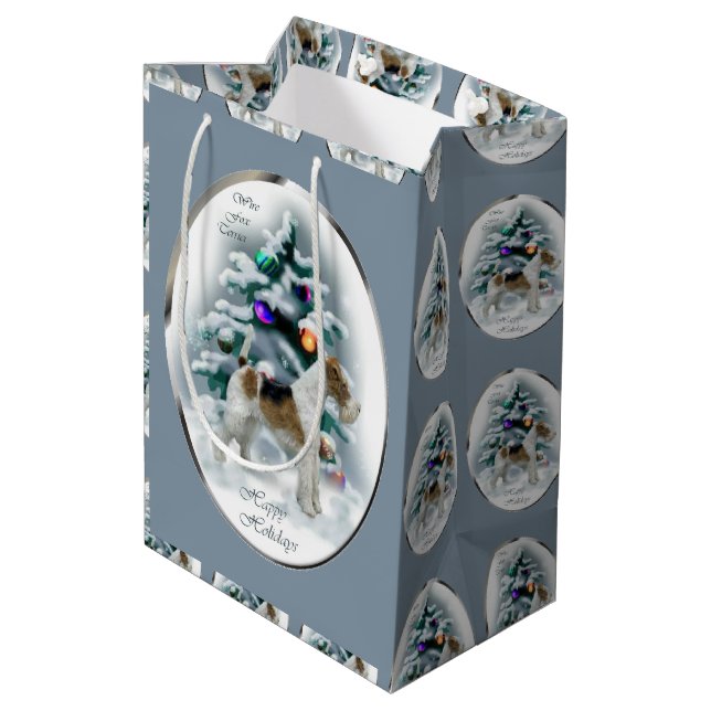 Wire Fox Terrier-jul (Baksidan Vinklad)