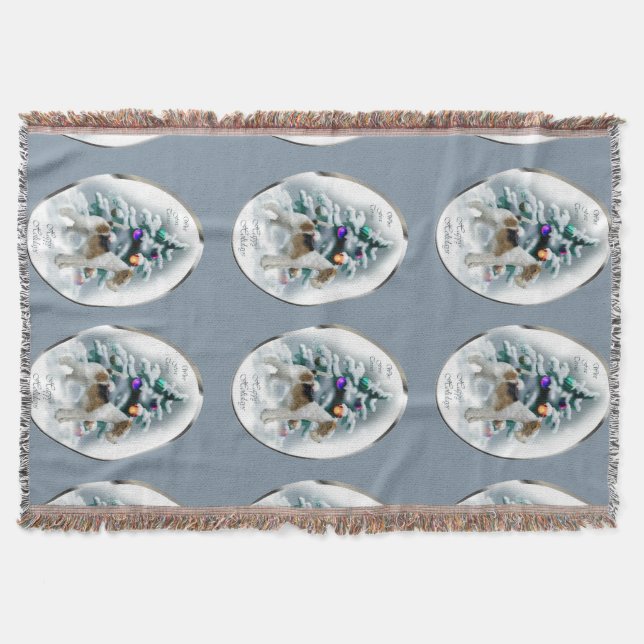 Wire Fox Terrier-jul Filt (Framsidan)