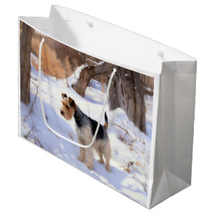 Wire Fox Terrier Låt Det Snö Jul