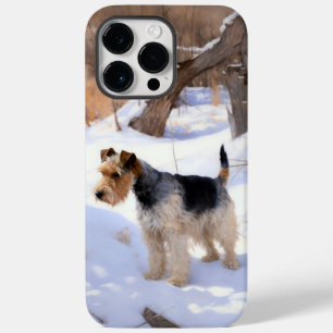 Wire Fox Terrier Låt Det Snö Jul