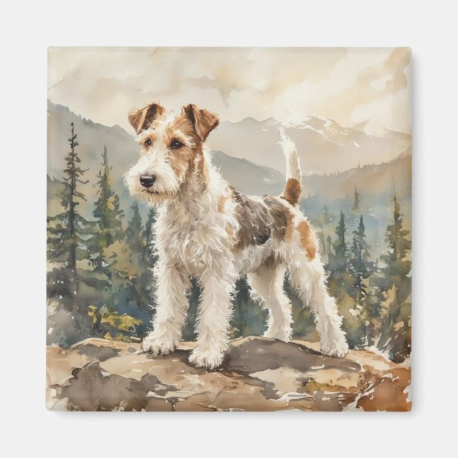Wire Fox Terrier Magnet (Framsidan)