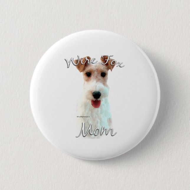 Wire Fox Terrier Mamma 2 Knapp (Framsida)