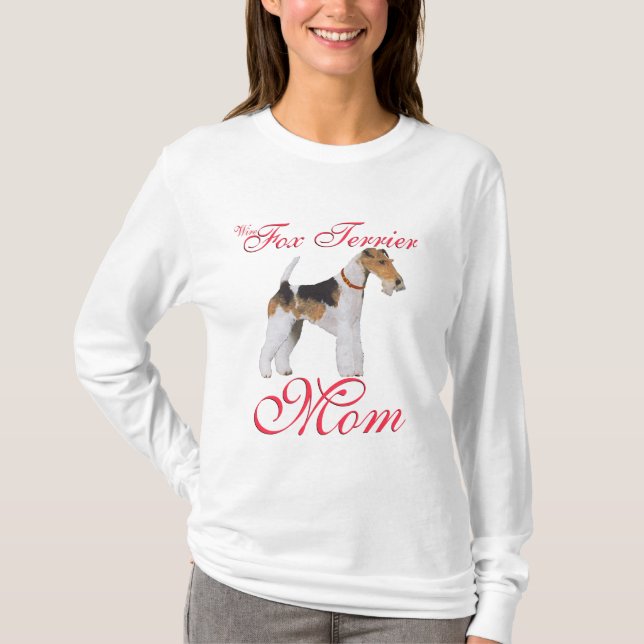 Wire Fox Terrier Mors dag T Shirt (Framsida)