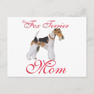 Wire Fox Terrier Mors dag Vykort