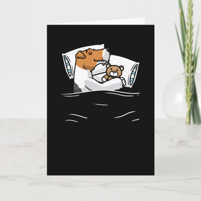 Wire Fox Terrier Pajama Shirt Kort (Framsida)