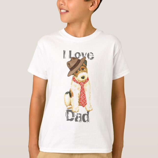 Wire Fox Terrier Pappa T-shirt (Framsida)