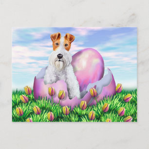 Wire Fox Terrier Påsk Helg Vykort