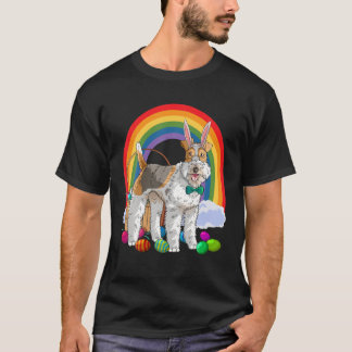 Wire Fox Terrier Påskägg Bunny Hund T Shirt
