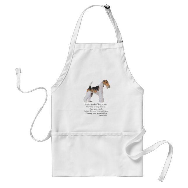 Wire Fox Terrier Regnbågsbron Förkläde (Framsidan)