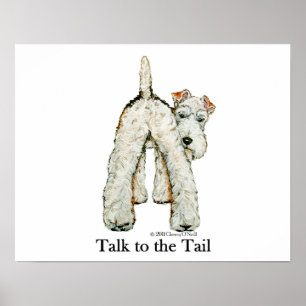 Wire Fox Terrier Svan Poster