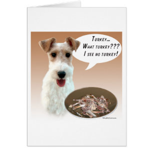 Wire Fox Terrier Turkiet Hälsningskort