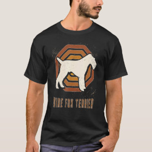 Wire Fox Terrier Vintage Retro Classic Hund Kärlek T Shirt