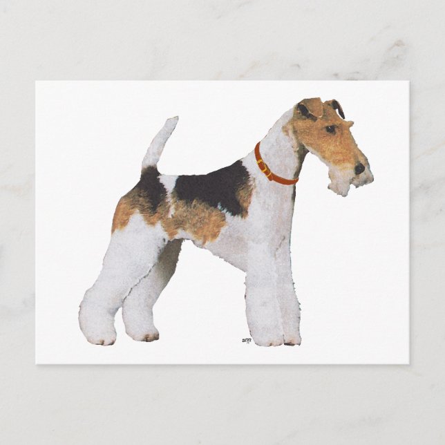 Wire Foxterrier Vykort (Framsida)