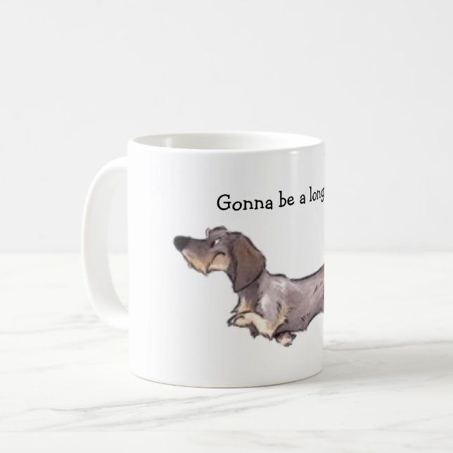 Wire Hair Dachshund Mugg (Framsida vänster)